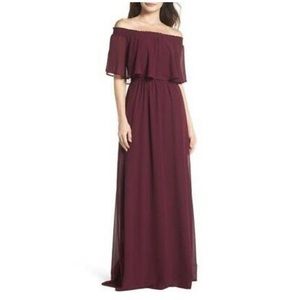 Show Me Your Mumu Hacienda Maxi Dress Merlot Med
